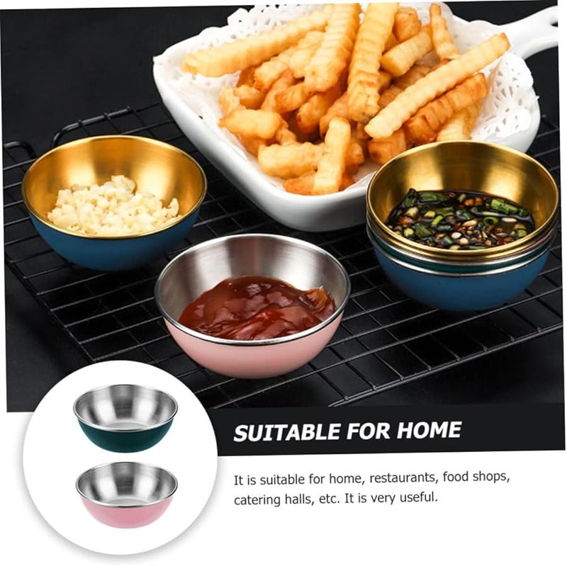 Cabilock 3 Sets Stainless Steel Dipping Bowls For Soy Sauce Vinegar Mustard Chili - Image 2
